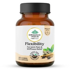 Organic India Flexibility 60 Capsules Ayurvedic Herbal Joint Support 5 Pack
