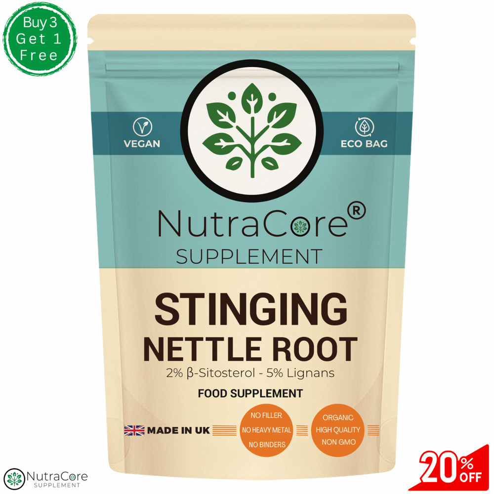 Stinging Nettle Root Caps 5500mg-(5%Lingnans ,2% β-Sitosterol )-100%Vegan-90Caps