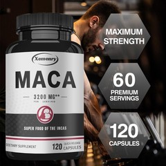 Maca 3200mg 240pcs – Testosterone Boost,Endurance Enhancement,High Efficiency