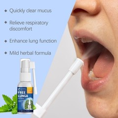Herbal Respiratory Spray, Breathing Throat Care Mint Extract Daily Use