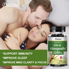 KSM-66 Ashwagandha Capsules – Promotes Quality Sleep,Supports Stamina & Strength