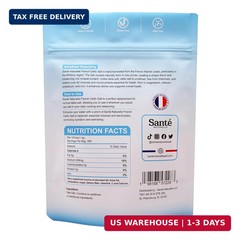 Sante Naturelle Celtic Salt Organic Fine Ground – 1.1lb (18oz) Unrefined French