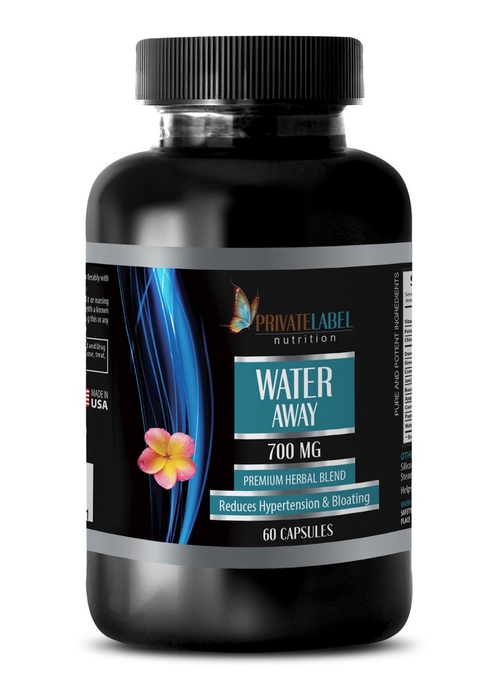WATER PILLS Natural Diuretic Hypertension Herbal Fat Burner 1 Bottle 60 Capsules