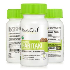 Organic Haritaki Capsules Terminalia Chebula Harad Harde Liver Detox Supplement