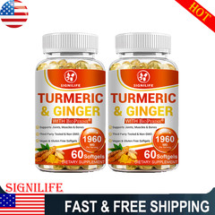 Turmeric Curcumin Highest Potency 95% 1950mg with BioPerine Black Pepper Extract