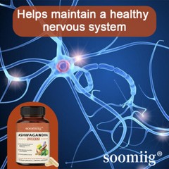 Ashwagandha for Stress | Calming KSM-66 Extract | Vegan | 1300mg Capsules