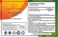 Olive Leaf Extract Powder 20% Oleuropein Antioxidant Improve Immune system