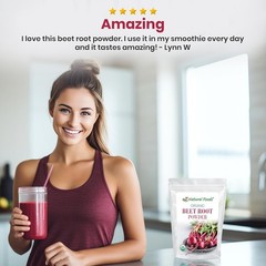 1 lb Organic Beetroot Powder – Antioxidant-Rich Superfood for Energy & Wellness