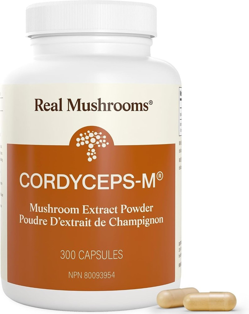 Organic Cordyceps Mushroom Extract Capsules – 300 Count – Energy & Stamina Suppo
