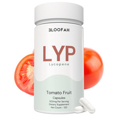 Bloofah Lycopene Supplement 500mg – 120 Count Tomato Fruit | Natural Gluten Free