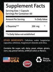 Immune system booster natural – L-Theanine 200MG – Theanine time release – 2 Bot