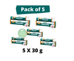 Himalaya Himcolin Gel Ayurvedic Herbal Wellness 30 g Pack of 5 Exp 01/2029