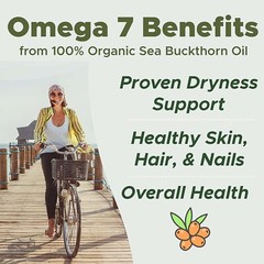 Omega-7 Complete – Organic Sea Buckthorn Oil, Hair, Skin Health, Anti-Aging