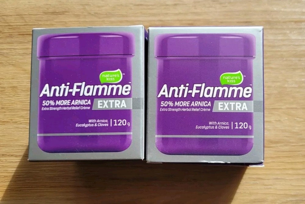 2x Nature’s Kiss Anti-Flamme EXTRA Herbal Relief Cream 120g (33% more than 90g)