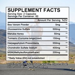 Glucosamine Chondroitin Turmeric MSM Joint Support – 120 Caps
