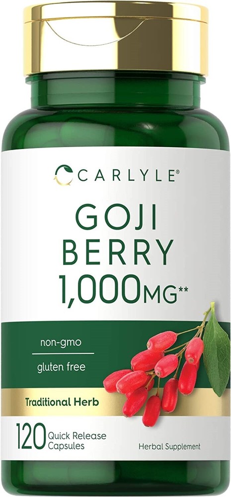 Goji Berry 1000 Mg Super Concentrated Anti Aging Immune Support, 120 Capsules