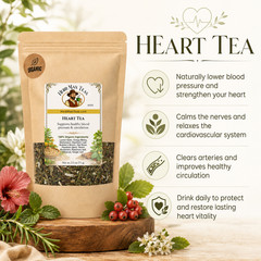 BLOOD PRESSURE LOWERING TEA with Reishi Mushrooms by master herbalist