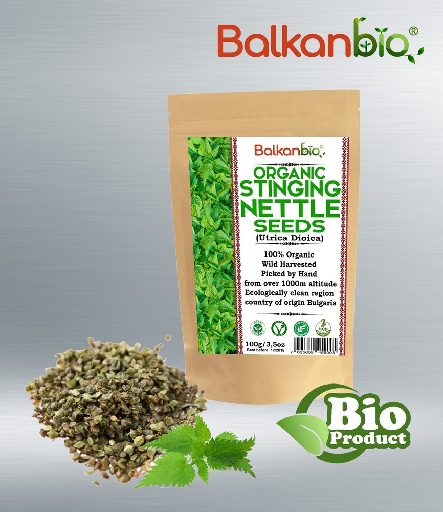 Stinging Nettle Seeds – Organic BIO Wild Kosher – Urtica dioica BEST QUALITY