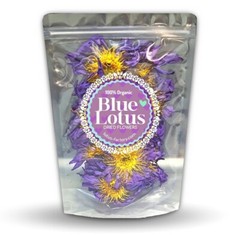 Blue Lotus Flowers 100% Organic Egypt Blue Waterlily