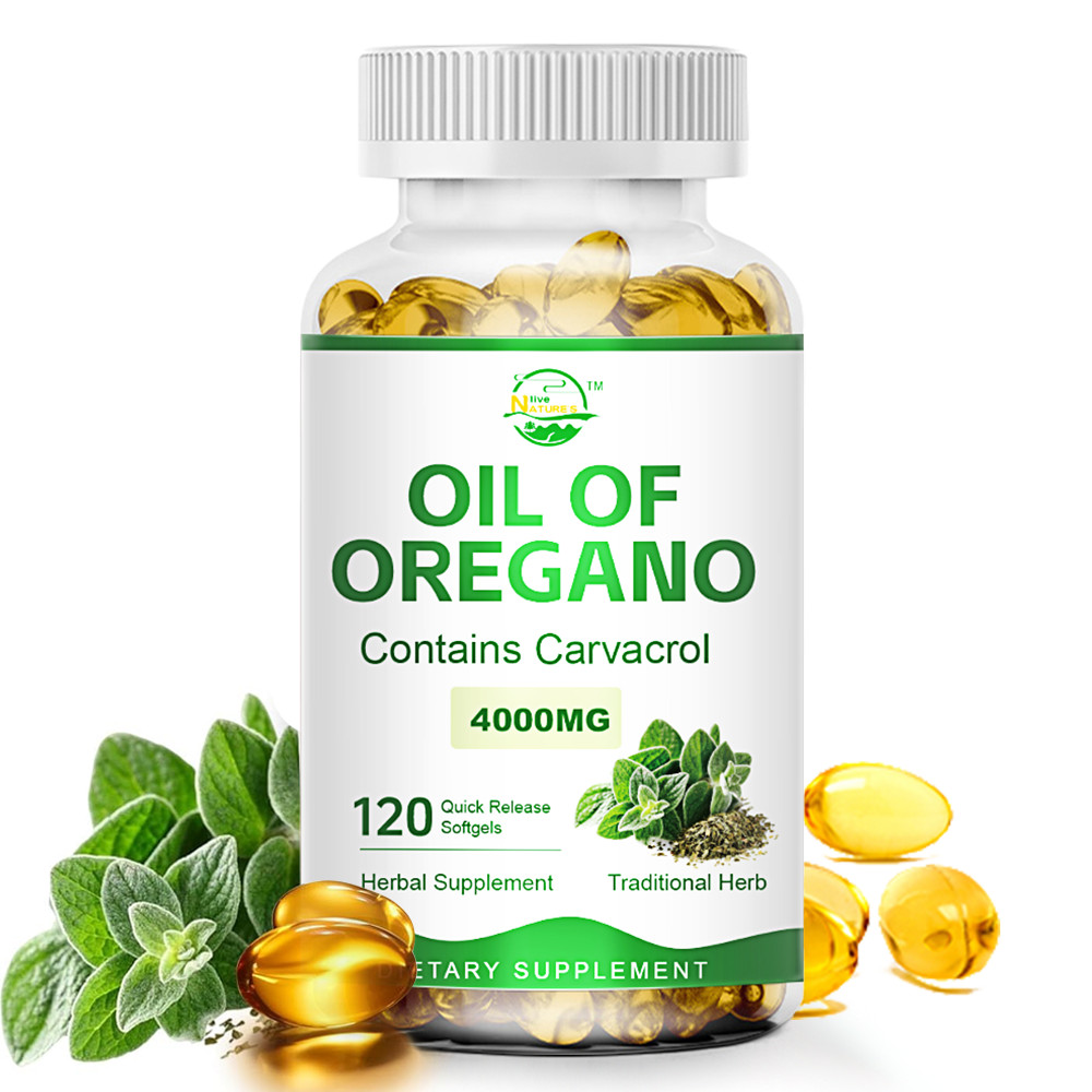 Oil of Oregano Capsules-with Carvacrol Wild Harvested Mediterranean Oregano Oil
