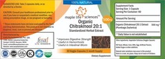 ORGANIC Chitrakmool 20:1 Extract Capsules Plumbago Zeylanica Pure No Fillers