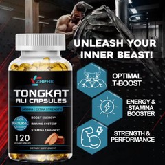 Natural Testosterone Booster – Increase Energy,Improve Muscle Strength 120 Pills