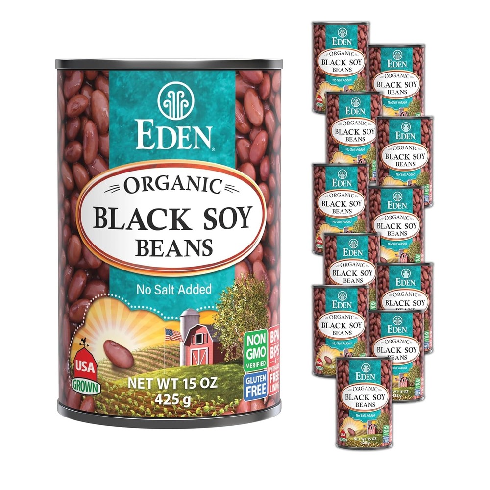 Eden Organic Black Soybeans, 15 oz Can (12-Pack), 15 Ounce (Pack of 12)