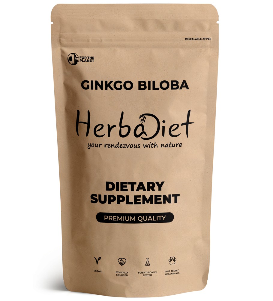 Ginkgo Biloba Leaf Extract Powder POTENT 24% Flavonoids Natural Memory Booster