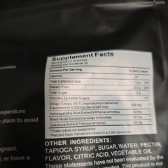 VivoNu Himalayan Shilajit Gummies Ashwagandha Gokshura Fulvic 85+ Minerals