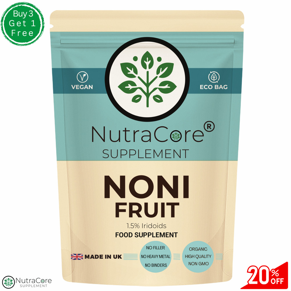 Noni Fruit Capsule 5500mg (1.5% Iridoids)-100% Natural & Strong-100%Vegan-90Caps