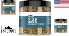 200 Count Pure Cascara Sagrada Capsules – Unflavored, No Fillers for Wellness