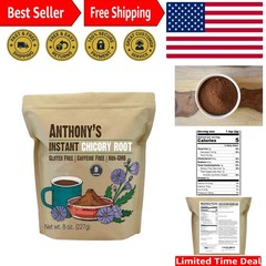 8 oz Instant Chicory Root – Non-GMO, Gluten Free, Sugar-Free Coffee Substitute