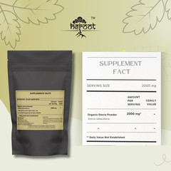 Heroot Stevia Leaf Powder | Pure Plant Sweetener | Natural Extract NON – GMO