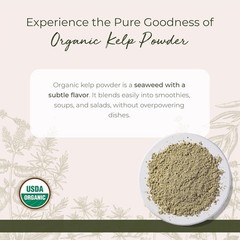 16 oz Organic Kelp Powder – Abundant Nutrients for Wellness Focused Adults
