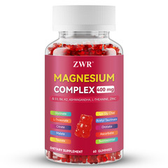 Magnesium Complex Gummies 400mg – Forms with D3, B6, K2, Ashwagandha, L-Theanine