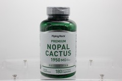 Piping Rock Premium Nopal Prickly Pear Cactus, 1950mg/Serving; 180 Capsules