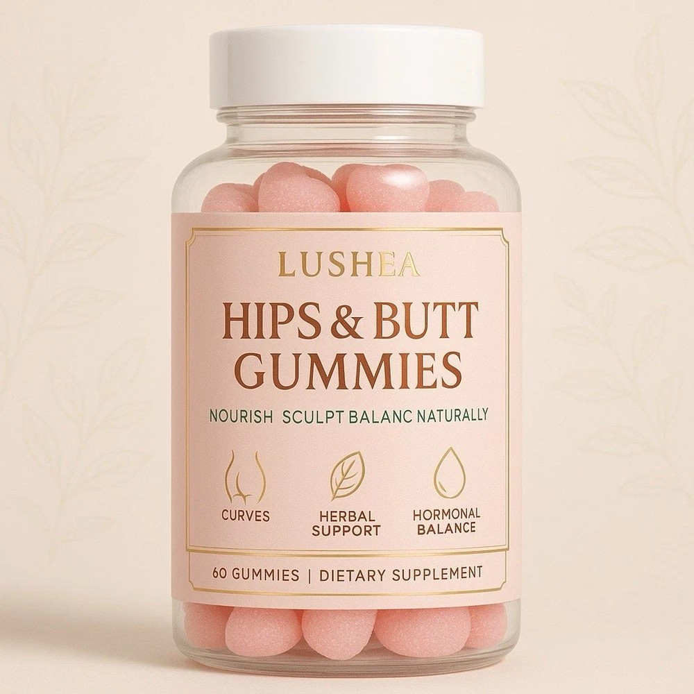 BBL Booty & Hips Enhancement Gummies, Waist Slimming & Appetite Suppressant