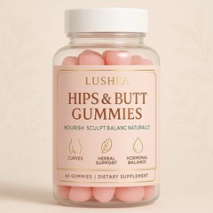 BBL Booty & Hips Enhancement Gummies, Waist Slimming & Appetite Suppressant