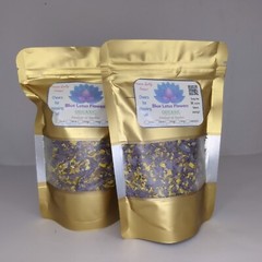 Dried Blue Lotus Cut Flower| Nymphaea Caerulea Organic Egyptian Natural Tea 100g