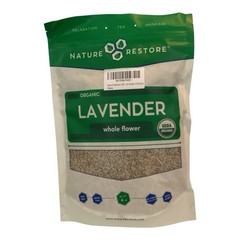 Nature Restore Organic Lavender Flowers 4oz Whole Buds USDA Tea Aromatherapy