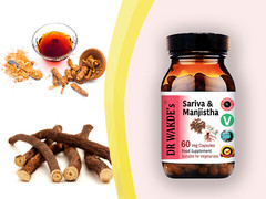 DR WAKDE’S Sariva & Manjistha Capsules | 60 Veg Caps | Ayurvedic Supplement |…
