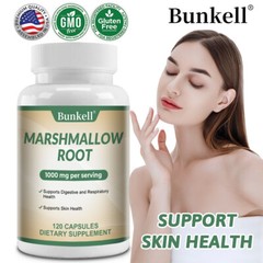 Marshmallow Root 1000mg Capsules Coughs Colds Digestion 30/60/120 Capsules
