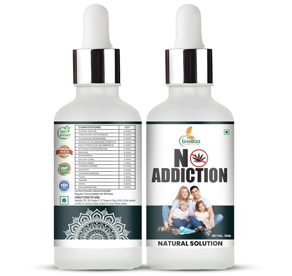 2 Pack Ayurvedic No Addiction Drop Quit Smoking Drinking Alcohol Nasha Mukti Nat