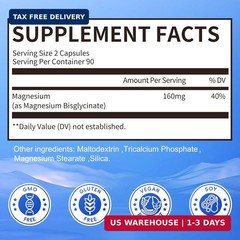 iMATCHME Magnesium Bisglycinate 100%, Magnesium Supplement Support to Sleep & Ca