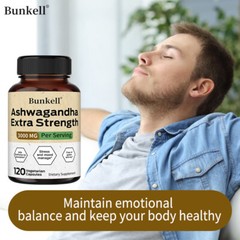Ashwagandha Extra Strength 3000 Mg Capsules For Anxiety And Stress Relief