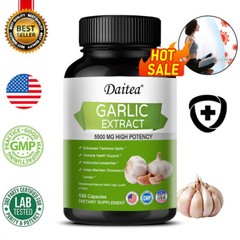 5500mg Garlic Rapid Release Capsules 5500 Extract organic caps