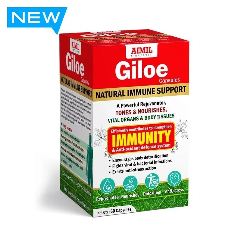 PACK OF 2 X AIMIL Giloe 60 Capsules FOR Z541