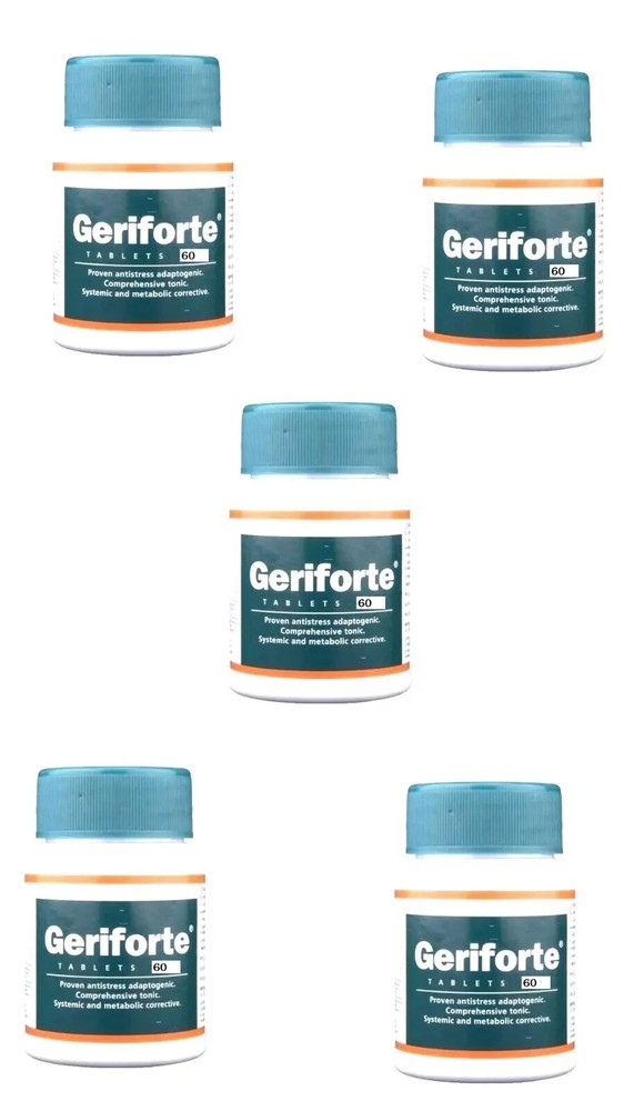 Himalaya Geriforte 60 Tabs x5 | Stress & Immunity Support | Exp 05/2027 🌿 |