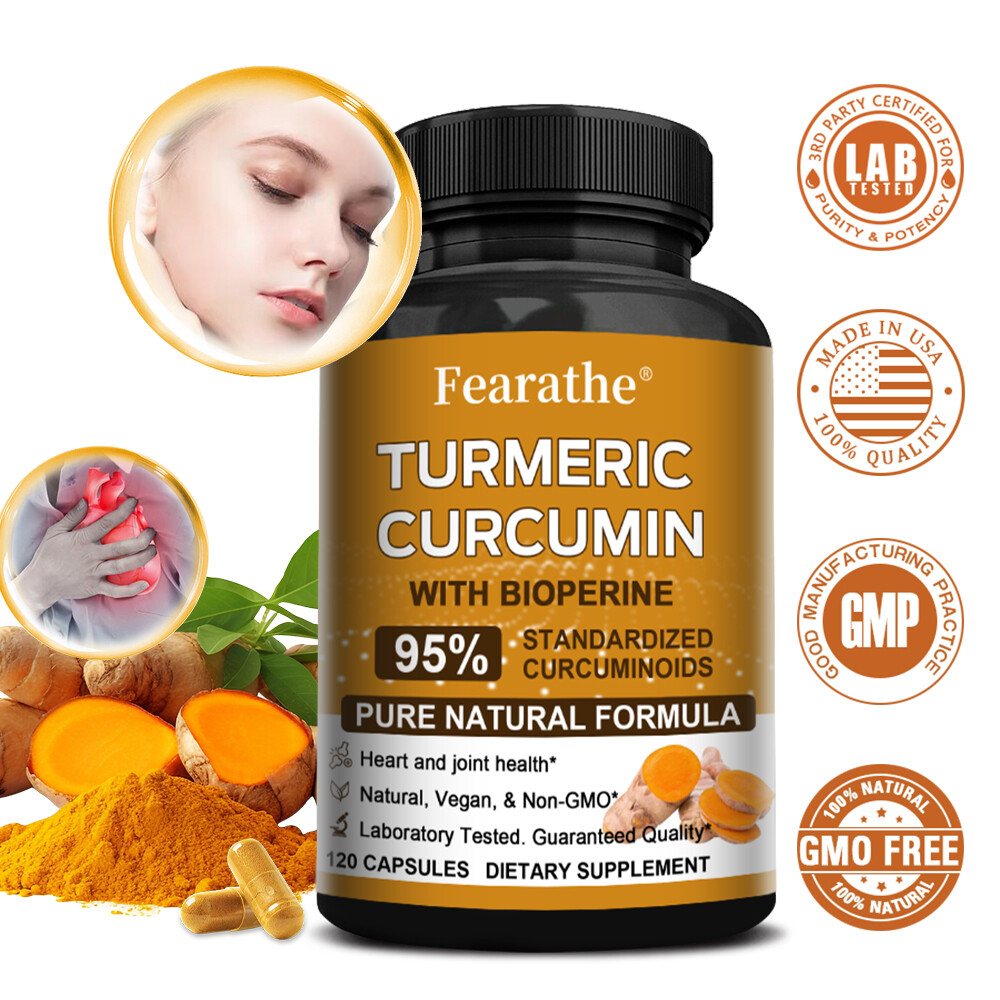 TURMERIC CURCUMIN 95% CURCUMINOIDS 1200mg EXTRACT TUMERIC BIOPERINE ANTIOXIDANT