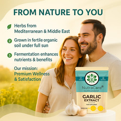 Garlic Capsules 550mg-( 3% Allicin) Fermented Garlic Extract-Immune Support